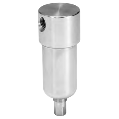 Wilkerson SM1 Series Miniature Coalescing Filter, STAINLESS STEEL, Port Size 1/4; Flows to 16 SCFM